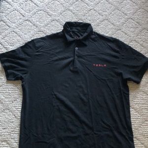 Tesla employee collar shirt